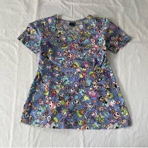 Tokidoki Blue Scrub Top